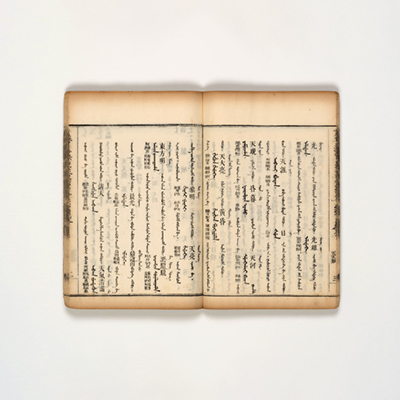 만주문자, 어제증정청문감, 1771년