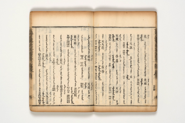 만주문자, 어제증정청문감, 1771년